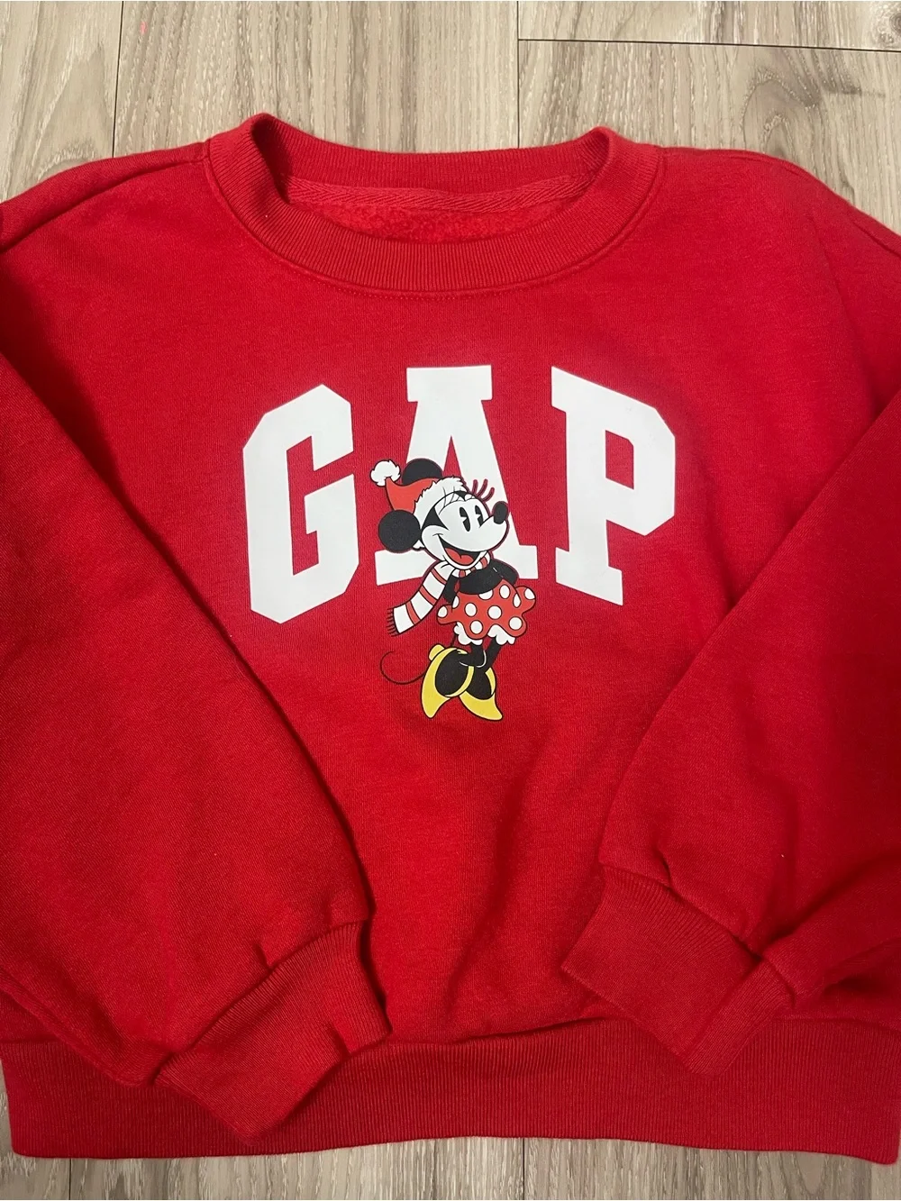 GAP Kids Bright Red Minnie Mouse Sweatshirt